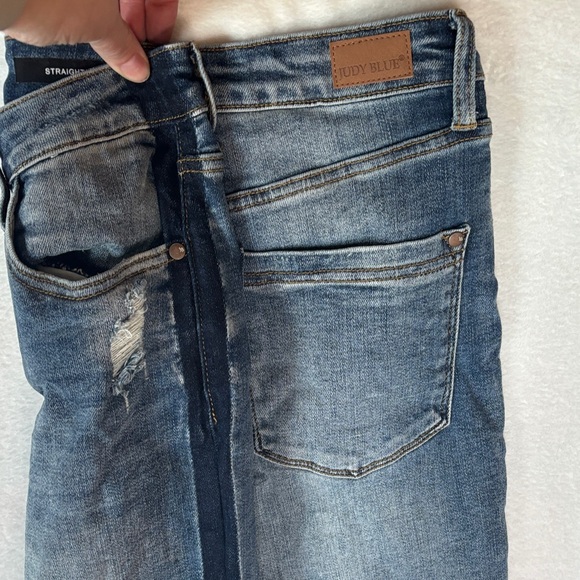 Judy Blue Straight Fit Denim Jeans - Picture 7 of 8